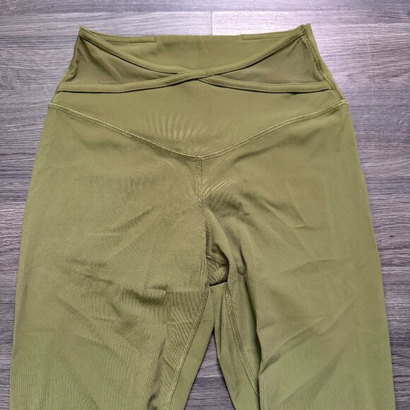 Lululemon Women's Nulu and Crisscross Mesh Stirrup Tight - Green - Picture 5 of 10